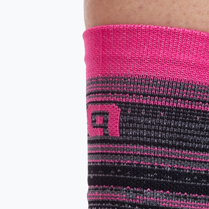 Cyklistické ponožky Alé Scanner černo-růžové L21181543 6