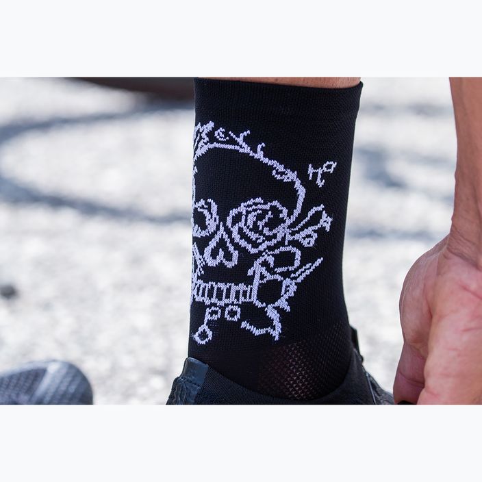 Cyklistické ponožky Alé Skull černé L21182401 8