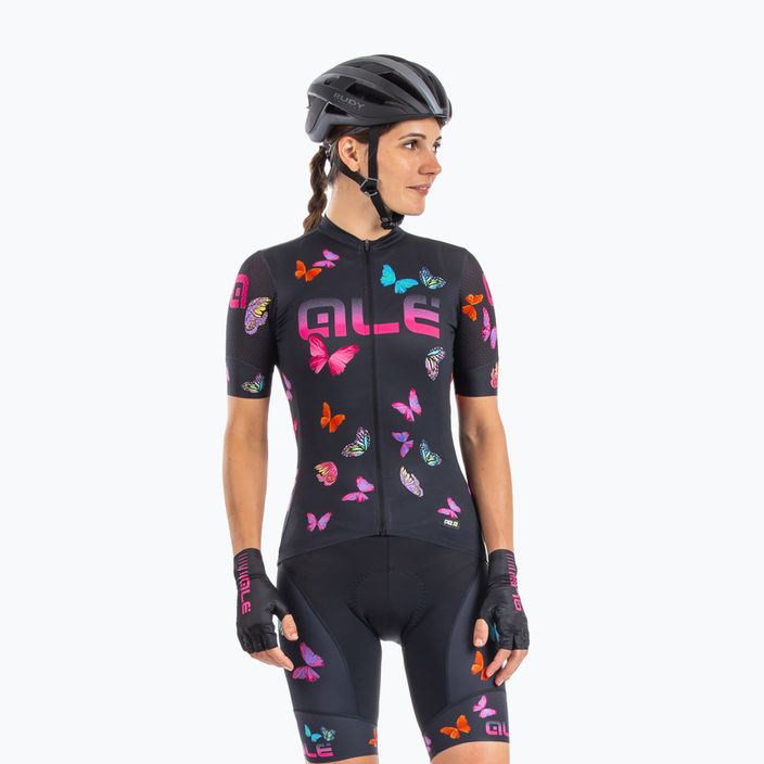 Dámský cyklistický dres Alé Maglia Donna MC Butterfly černý L21169401 3