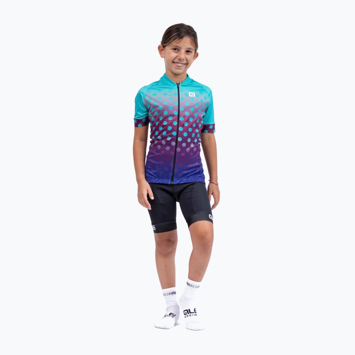 Dětský cyklistický dres Alé Maglia MC Bubble modrý L22227462 5