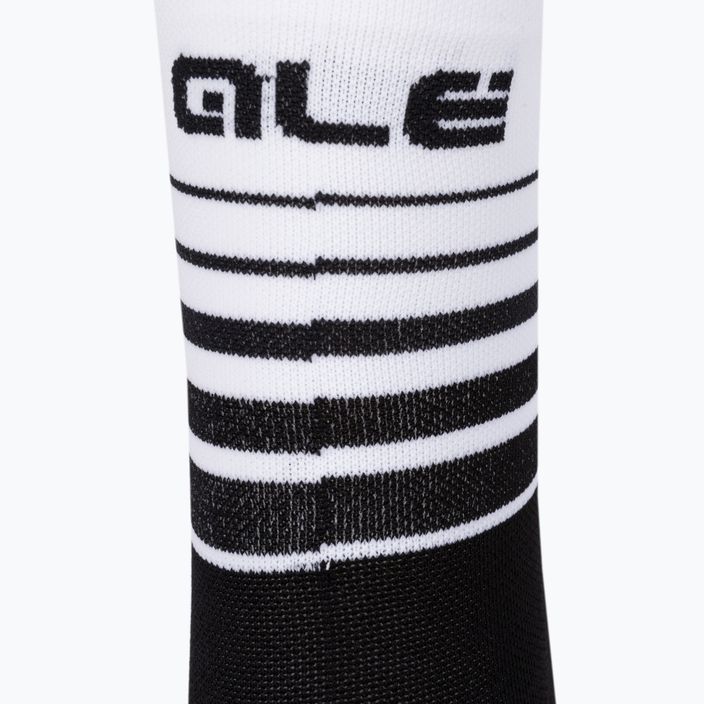 Cyklistické ponožky Alé One černobílé L22217400 3