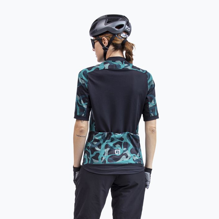 Dámský cyklistický dres Alé Woodland black/green L22185462 2