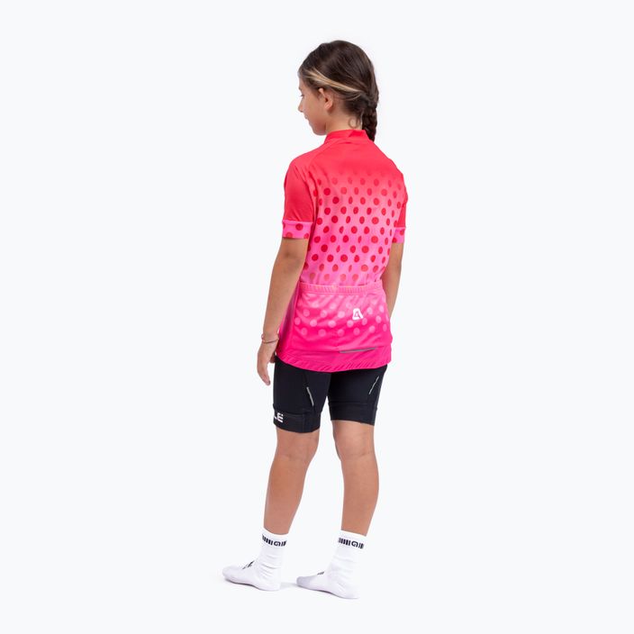 Dětský cyklistický dres Alé Maglia MC Bubble růžový L22227405 6