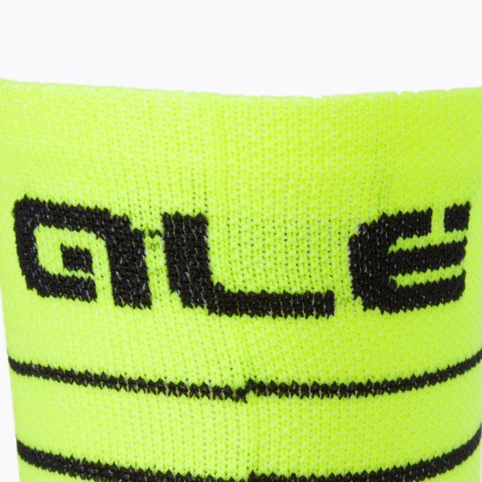 Alé One cyklistické ponožky černá/žlutá L22217460 3