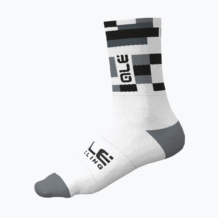 Alé Match bílé ponožky na kolo L22218400 4