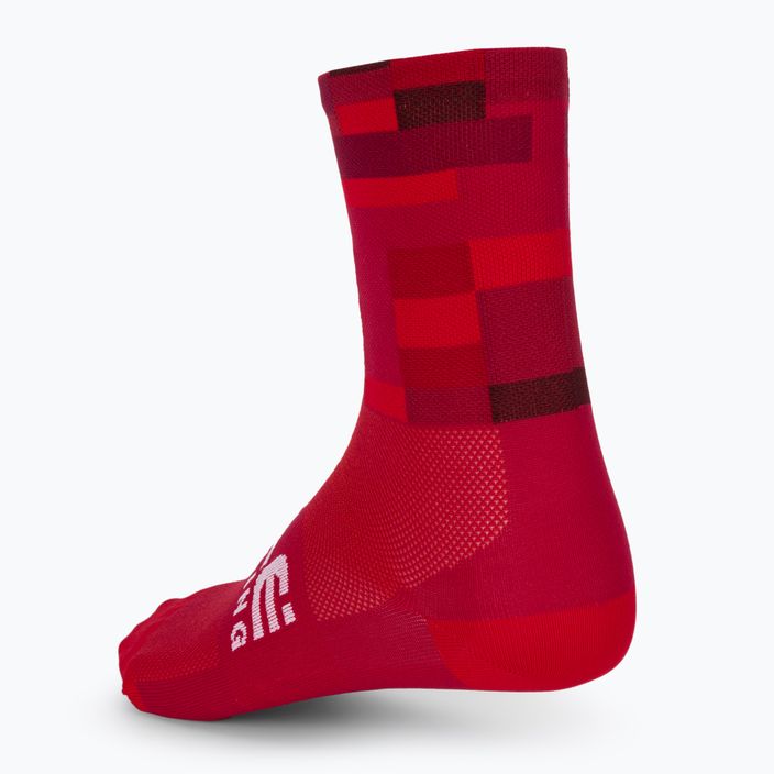 Alé Match červené ponožky na kolo L22218405 2