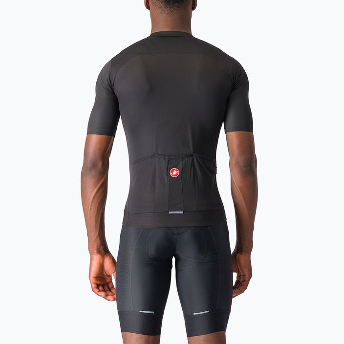 Pánský cyklistický dres  Castelli Elements light black 4