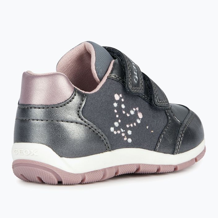 Dětské boty Geox Heira dark grey/dark pink 10