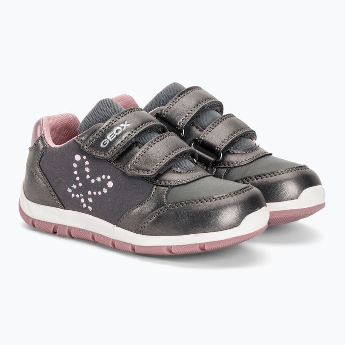 Dětské boty Geox Heira dark grey/dark pink 4