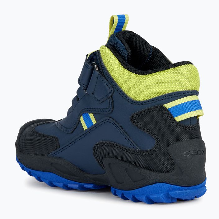 Juniorské boty  Geox New Savage Abx navy/lime green 9