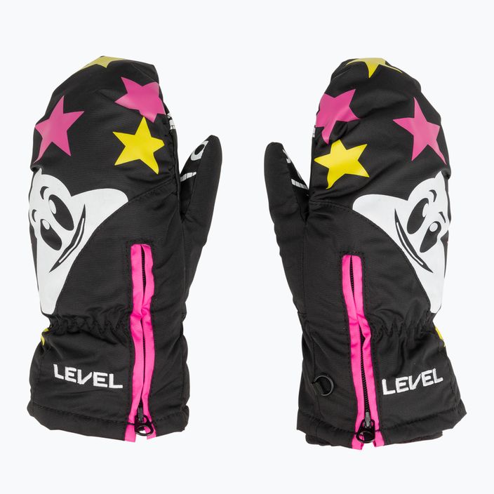 Dětské lyžařské rukavice Level Lucky Mitt ninja pink 3