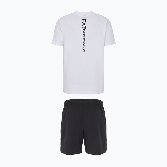 Komplet tričko + kraťasy EA7 Emporio Armani Ventus7 Travel white/black 2