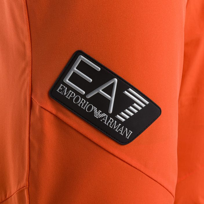 EA7 Emporio Armani pánské lyžařské kalhoty Pantaloni 6RPP27 fluo orange 4