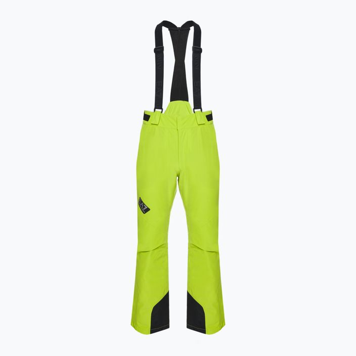 EA7 Emporio Armani pánské lyžařské kalhoty Pantaloni 6RPP27 limetkově zelená