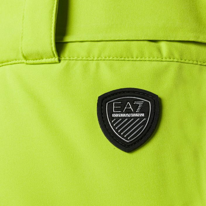 EA7 Emporio Armani pánské lyžařské kalhoty Pantaloni 6RPP27 limetkově zelená 4
