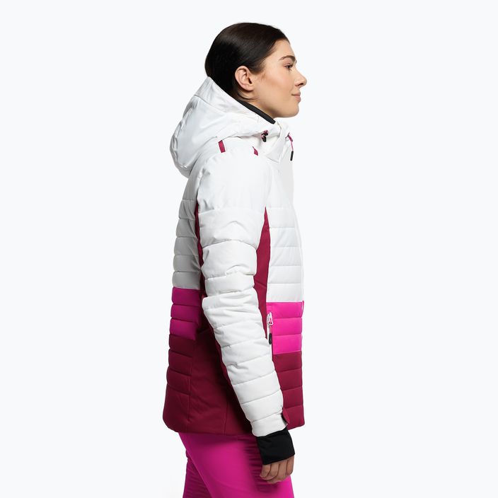 Dámská lyžařská bunda CMP růžovo-bílá 31W0226/A001 3