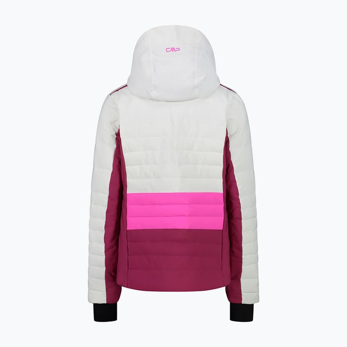 Dámská lyžařská bunda CMP růžovo-bílá 31W0226/A001 13