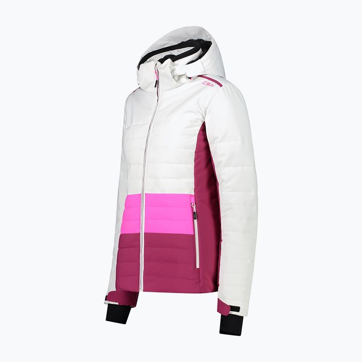 Dámská lyžařská bunda CMP růžovo-bílá 31W0226/A001 14