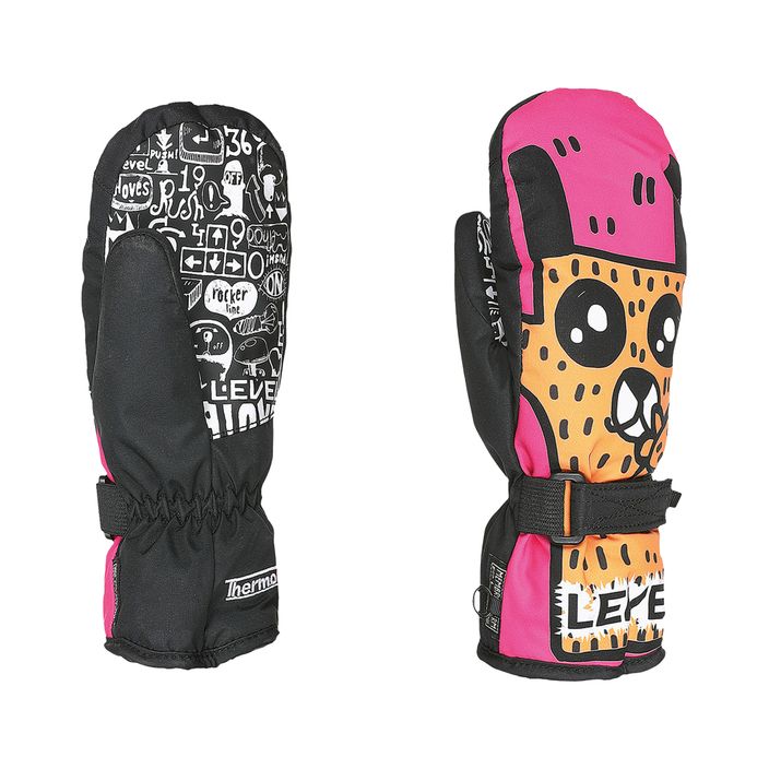 Level Junior Mitt dětské lyžařské rukavice růžové 4152JM 8