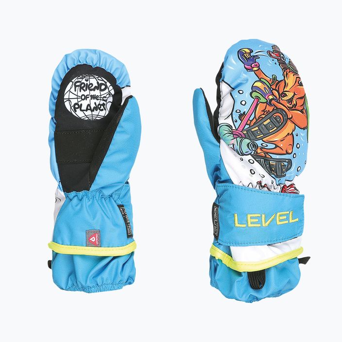 Level Animal dětské lyžařské rukavice světle modré 6