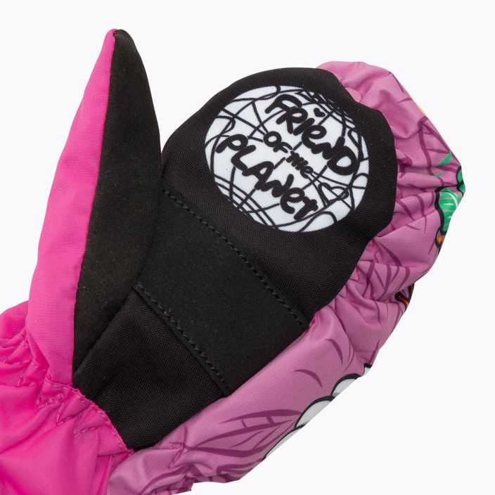 Level Animal růžové dětské lyžařské rukavice 4