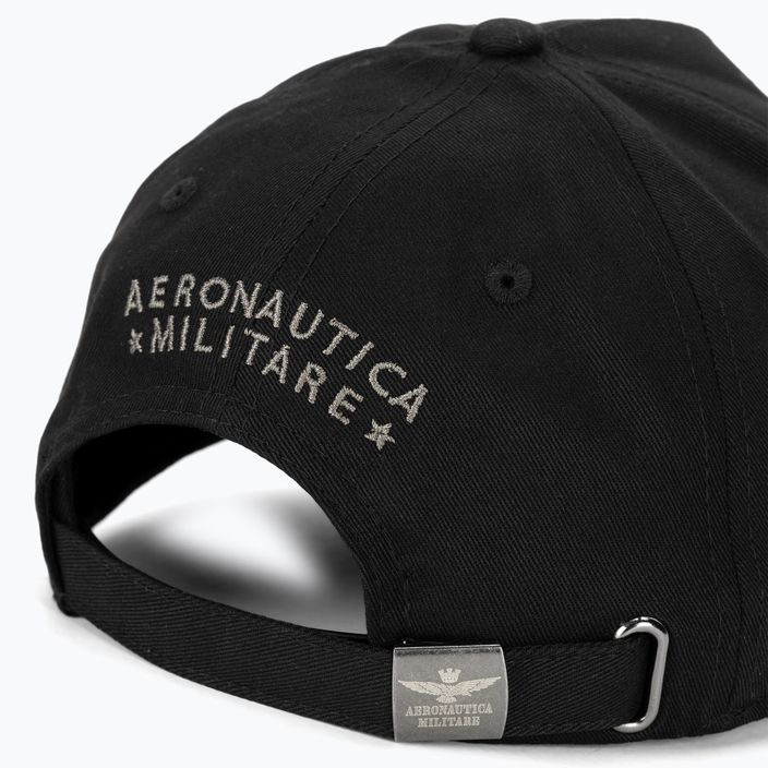 Pánská kšiltovka  Aeronautica Militare Basic With Metal Eagle jet black 4