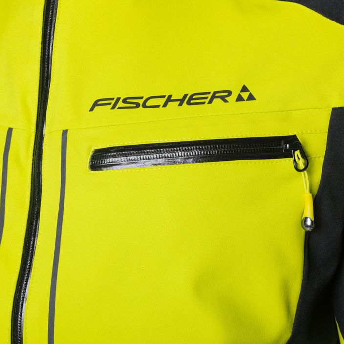Pánská lyžařská bunda Fischer RC4 žlutá 4