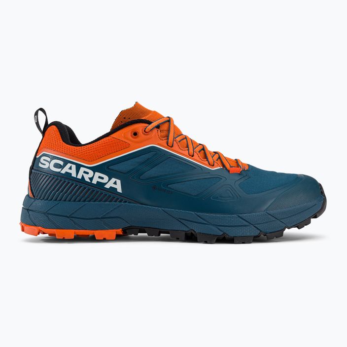 Pánská trekingová obuv Scarpa Rapid GTX námořnictvo-oranžový 72701 2