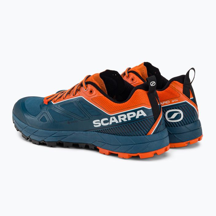 Pánská trekingová obuv Scarpa Rapid GTX námořnictvo-oranžový 72701 3