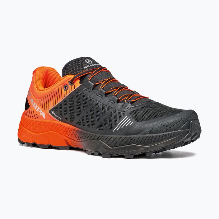 Pánské běžecké boty SCARPA Spin Ultra GTX orange fluo/black 8