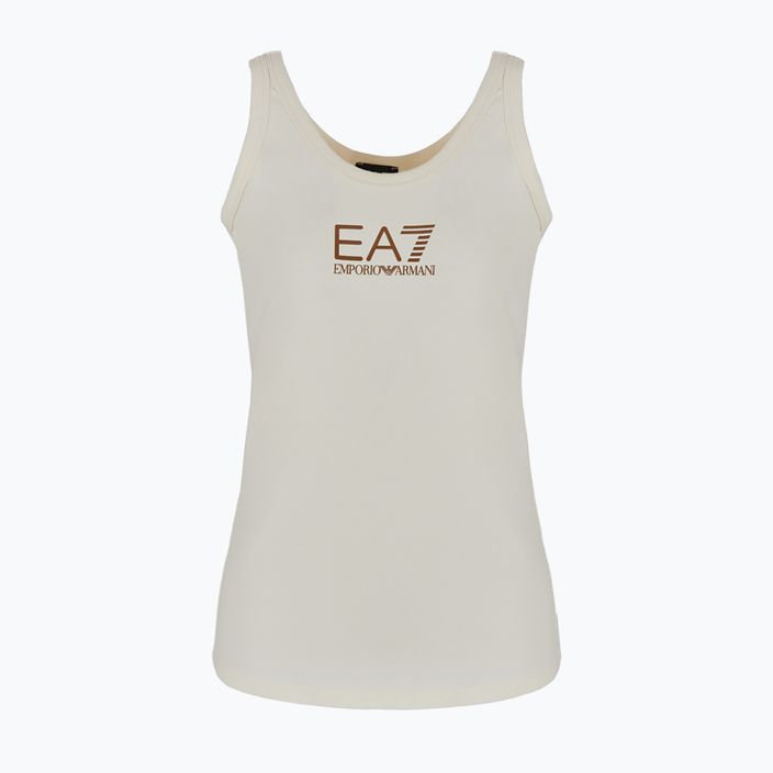 Dámské tílko tank top  EA7 Emporio Armani Train Shiny pristine/logo brown