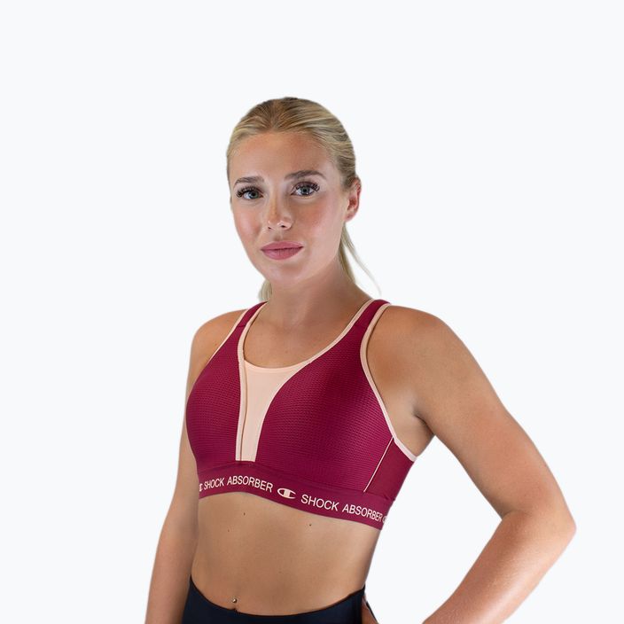 Fitness  podprsenka Shock Absorber Ultimate Run Bra Padded tibetan red