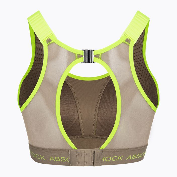 Podprsenka Shock Absorber Ultimate Run Bra Padded grey/lemon 2