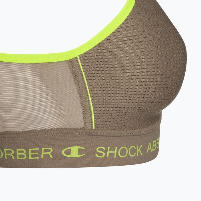 Podprsenka Shock Absorber Ultimate Run Bra Padded grey/lemon 3