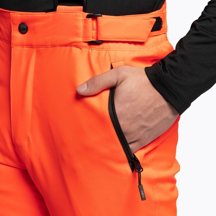 Pánské lyžařské kalhoty CMP oranžové 3W17397N/C645 5