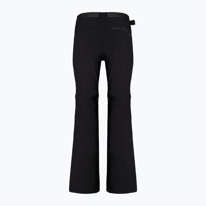 Pánské trekové kalhoty CMP Zip Off černé 3T51647/U901 2