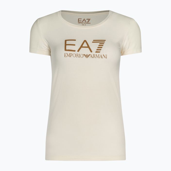 Dámské tričko EA7 Emporio Armani Train Shiny pristine/logo brown