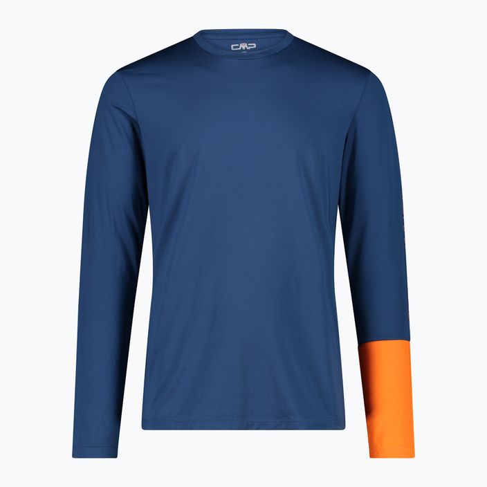 Pánské trekové tričko longsleeve CMP 34N7757 bluesteel