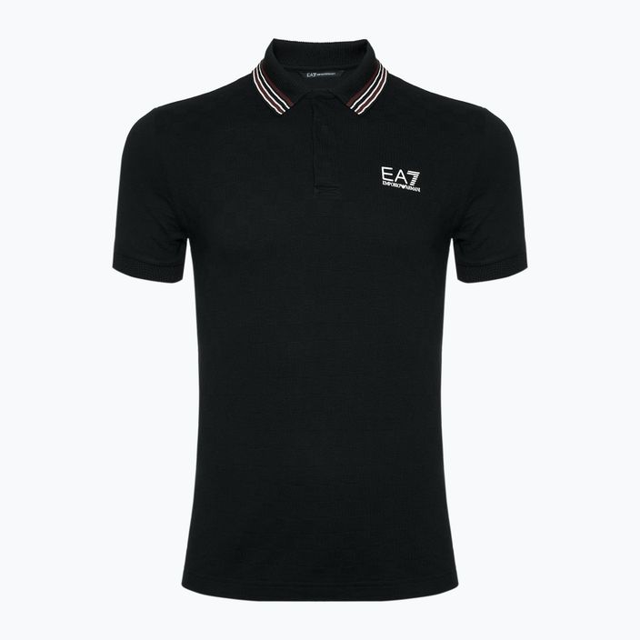 Pánské tričko  EA7 Emporio Armani Golf Pro Polo Check black