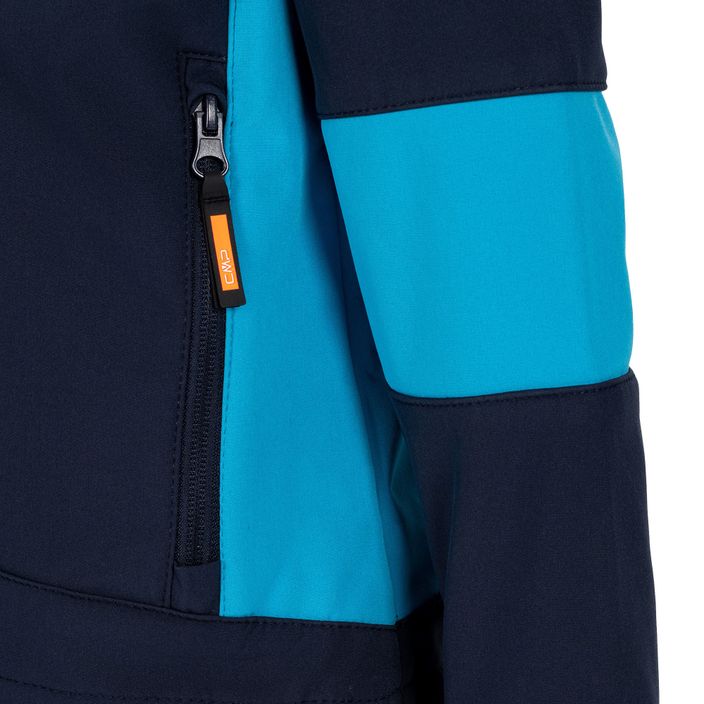 CMP Fix Hood dětská softshellová bunda tmavě modrá 3A00094/01NM 4