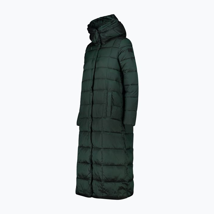 Péřová bunda dámská CMP Coat Fix Hood zelená 32K3137 9