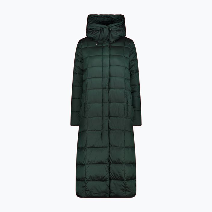 Péřová bunda dámská CMP Coat Fix Hood zelená 32K3137 10