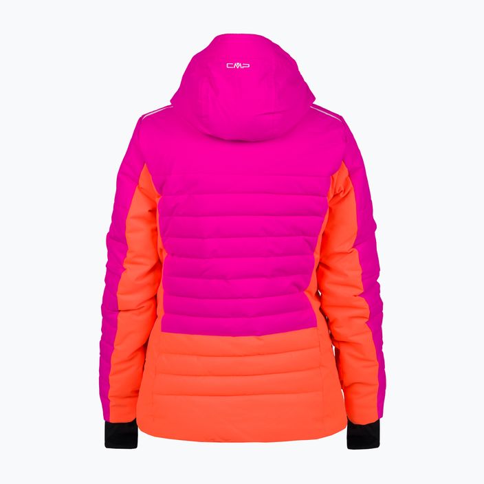 Dámská lyžařská bunda CMP růžovo-oranžová 31W0226/H924 12