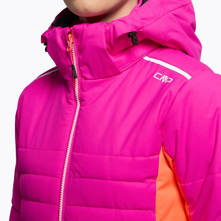 Dámská lyžařská bunda CMP růžovo-oranžová 31W0226/H924 6