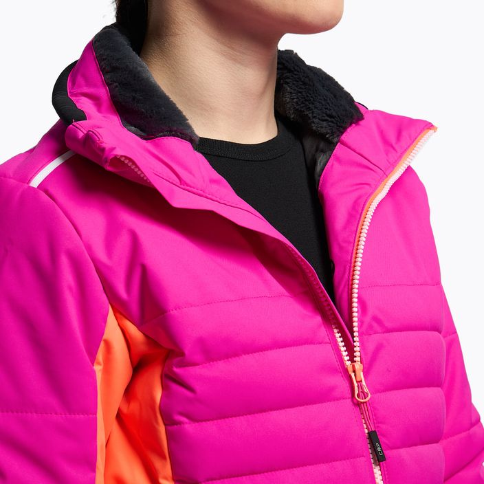 Dámská lyžařská bunda CMP růžovo-oranžová 31W0226/H924 8