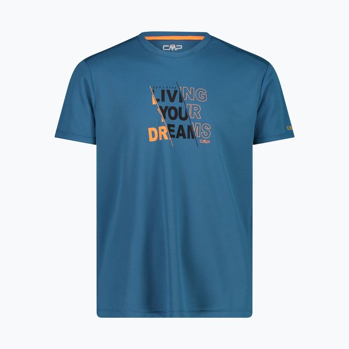 Pánské trekingové tričko CMP modré 30T5057/07MN