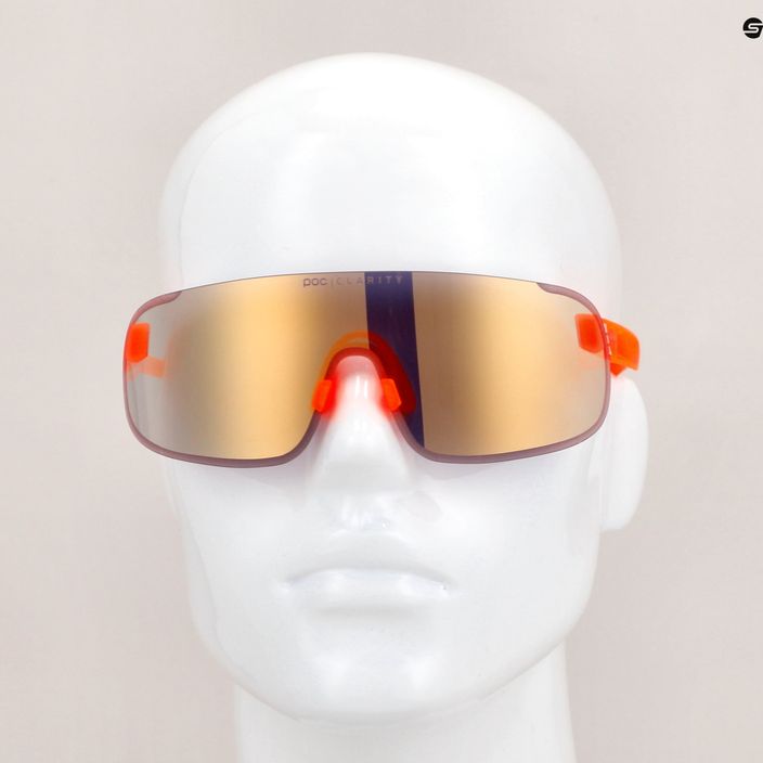 Brýle na kolo POC Elicit fluorescent orange translucent/clarity road gold 9