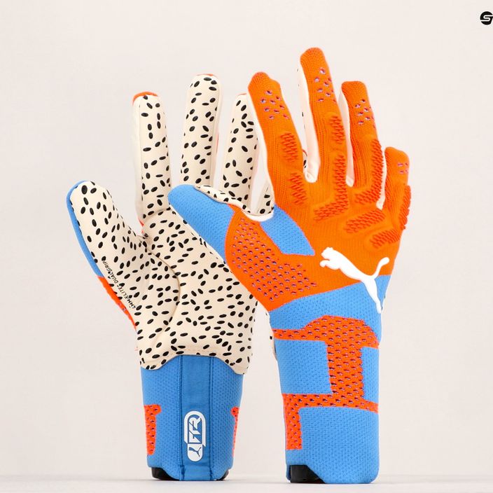 Oranžovo-modré brankářské rukavice PUMA Future Ultimate Nc 041841 01 6