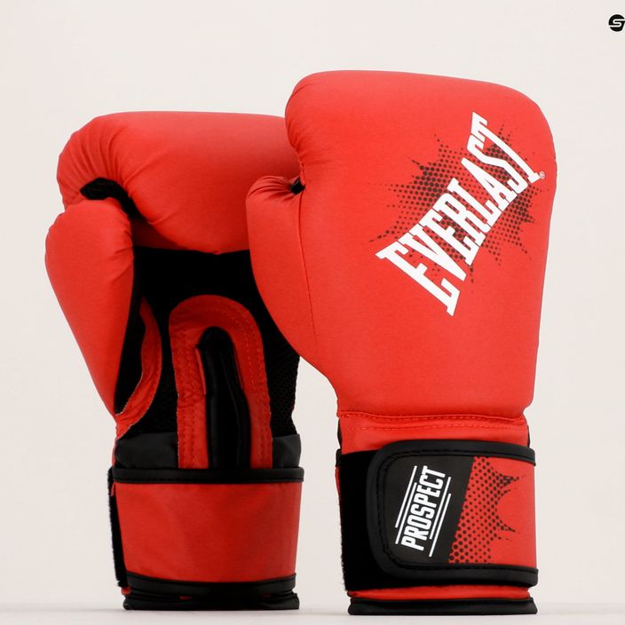 Dětské boxerské rukavice EVERLAST Junior Pu Prospect Gloves červené EV4600 RED-8 oz. 7