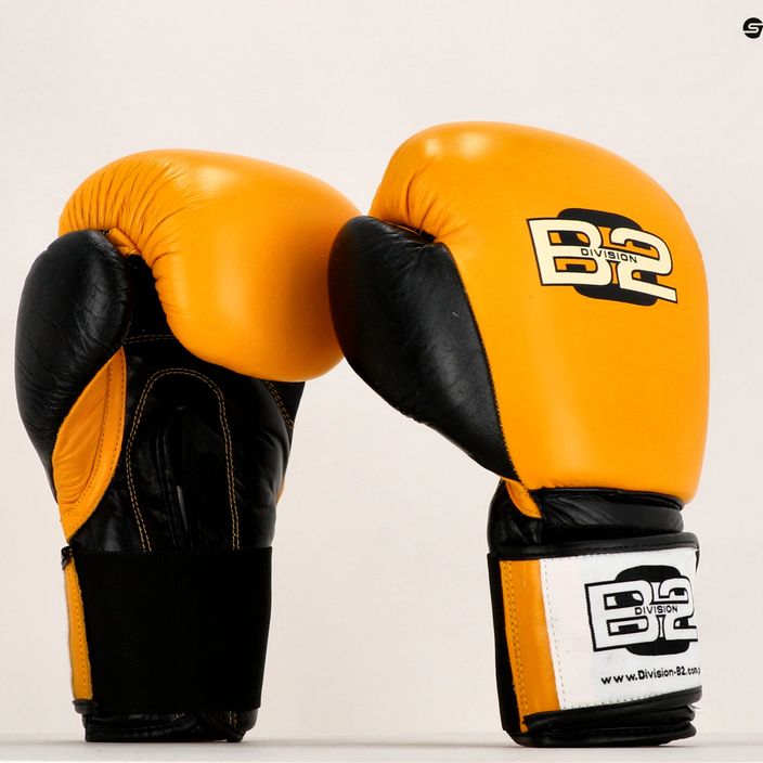 Boxerské rukavice Division B-2 žluto-černé DIV-SG01 7
